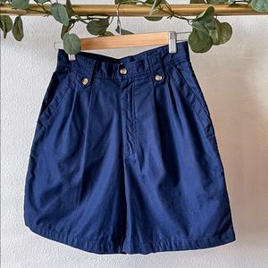 Vintage Y2K Navy Mom Short